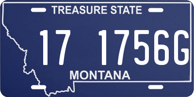 MT license plate 171756G