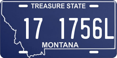 MT license plate 171756L