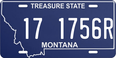 MT license plate 171756R