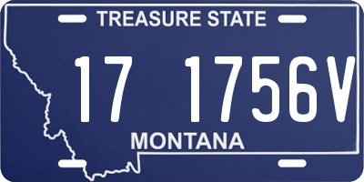 MT license plate 171756V