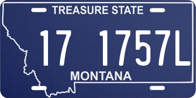 MT license plate 171757L