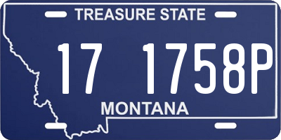 MT license plate 171758P