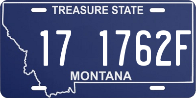 MT license plate 171762F