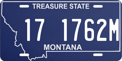 MT license plate 171762M