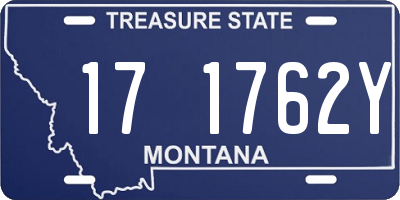 MT license plate 171762Y