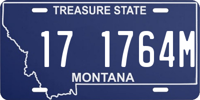 MT license plate 171764M