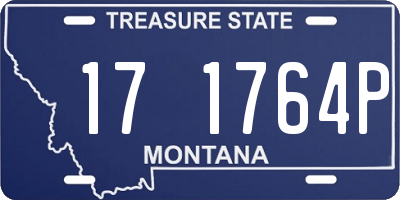 MT license plate 171764P