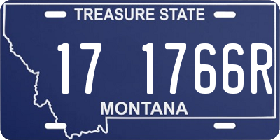 MT license plate 171766R