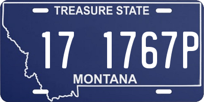 MT license plate 171767P
