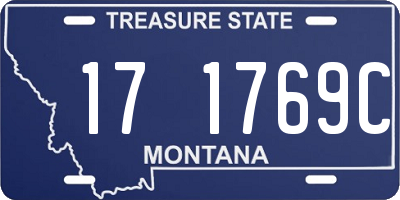 MT license plate 171769C