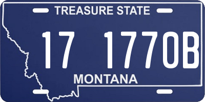 MT license plate 171770B