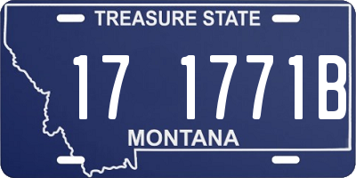 MT license plate 171771B