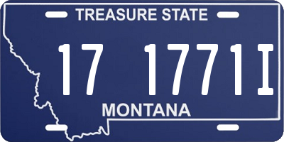 MT license plate 171771I