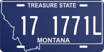 MT license plate 171771L