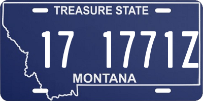 MT license plate 171771Z