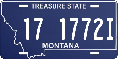 MT license plate 171772I