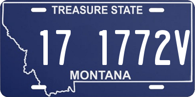 MT license plate 171772V