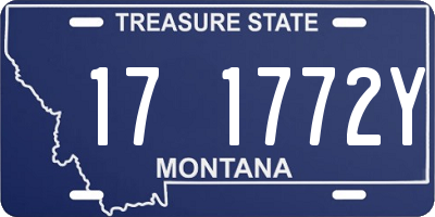 MT license plate 171772Y