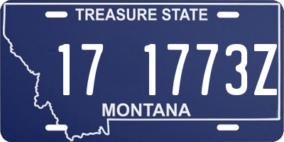 MT license plate 171773Z