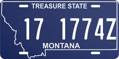 MT license plate 171774Z