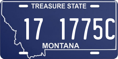 MT license plate 171775C