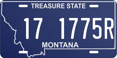 MT license plate 171775R