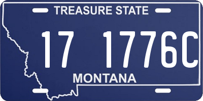 MT license plate 171776C