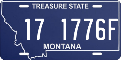 MT license plate 171776F
