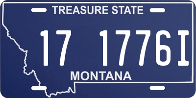 MT license plate 171776I