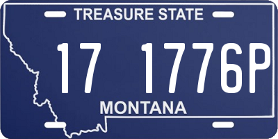 MT license plate 171776P