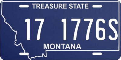 MT license plate 171776S