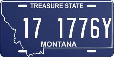 MT license plate 171776Y