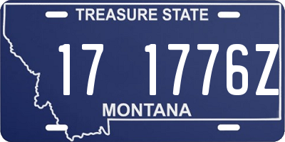 MT license plate 171776Z