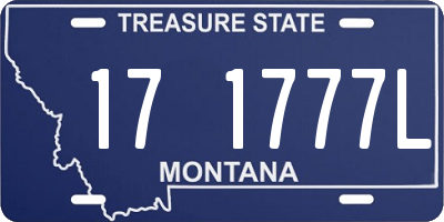 MT license plate 171777L
