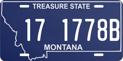 MT license plate 171778B