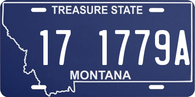 MT license plate 171779A