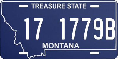 MT license plate 171779B