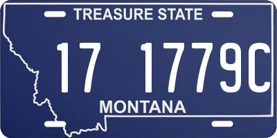 MT license plate 171779C