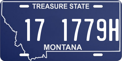 MT license plate 171779H