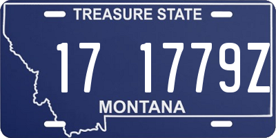 MT license plate 171779Z