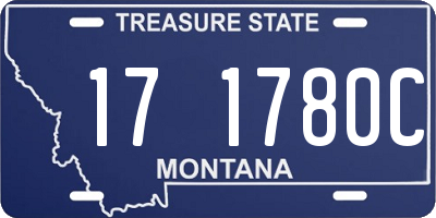 MT license plate 171780C