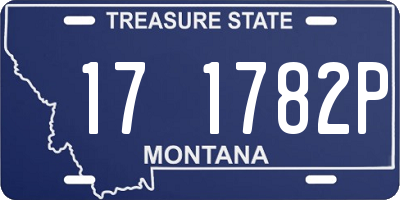MT license plate 171782P