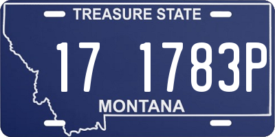 MT license plate 171783P