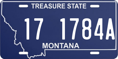 MT license plate 171784A