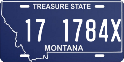 MT license plate 171784X