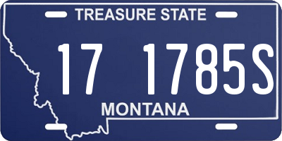 MT license plate 171785S
