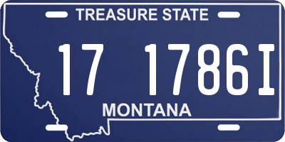 MT license plate 171786I