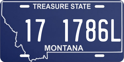 MT license plate 171786L