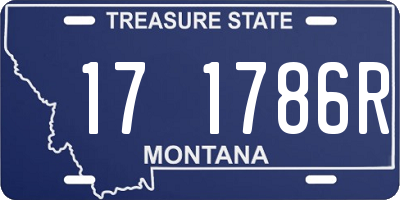 MT license plate 171786R