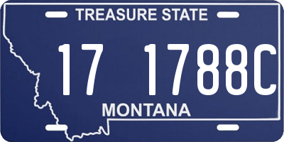 MT license plate 171788C